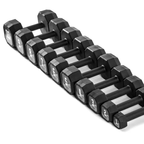 Octagonal Dumbbell Joinfit Pro 2026 Grey Row of Singles Octagonal Dumbbell Joinfit Pro 2026 Grey Row of Singles