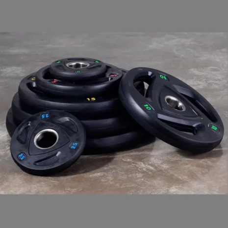 Tri Grip Olympic Weight Plate Black 2022 frontz Tri Grip Olympic Weight Plate Black 2022 frontz